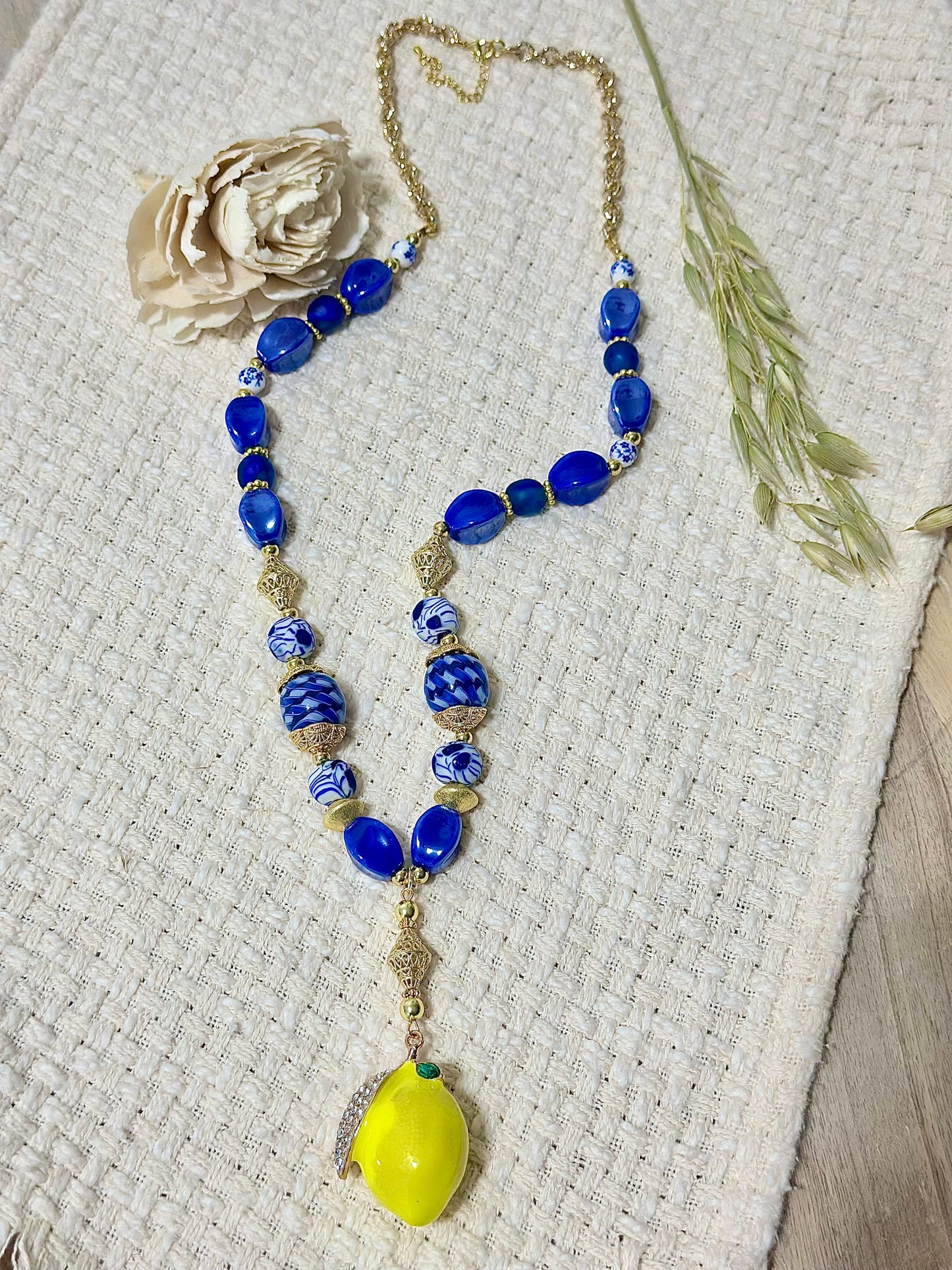 Santorini long necklace #1