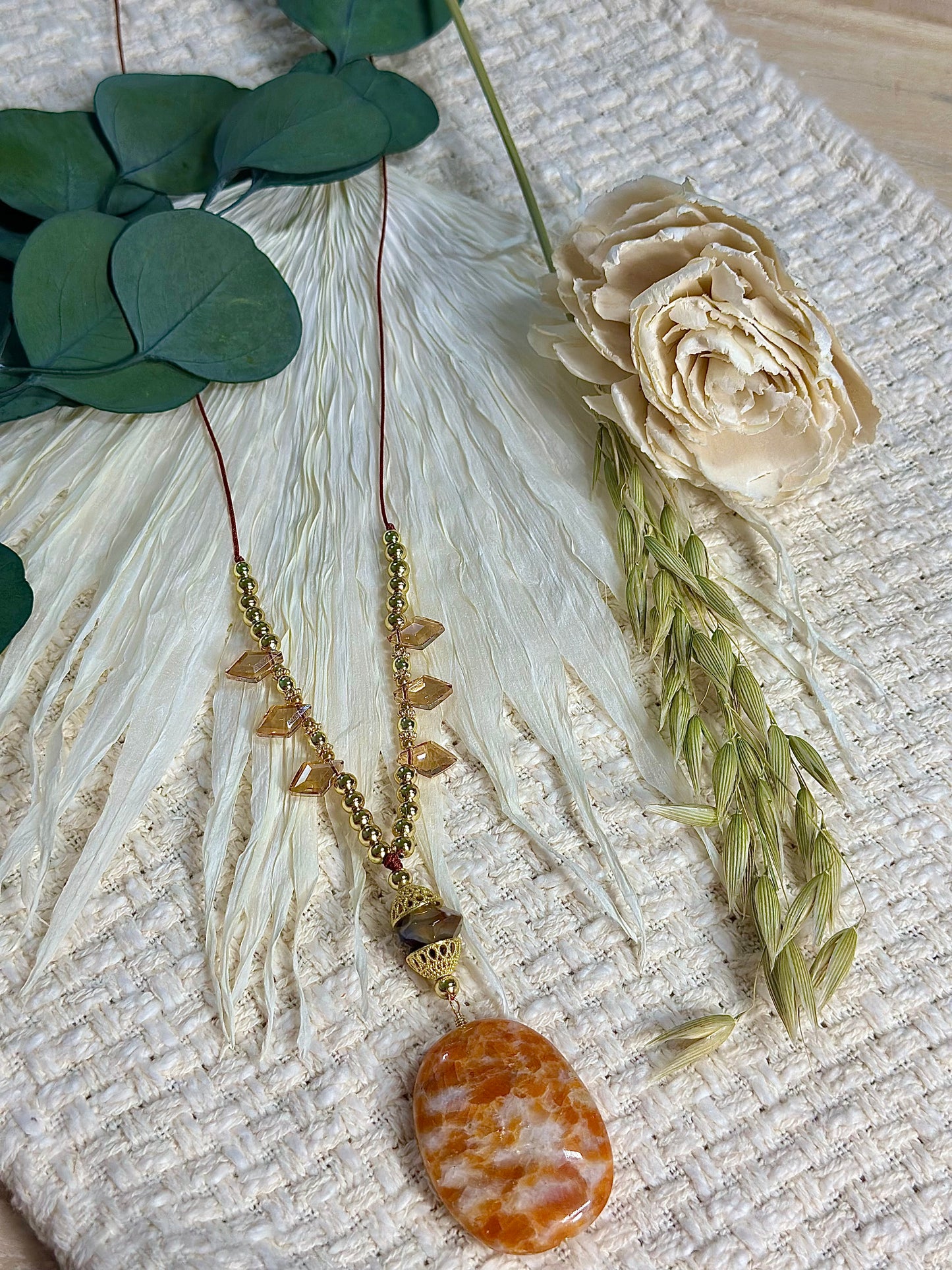 Glamy Fire cord necklace