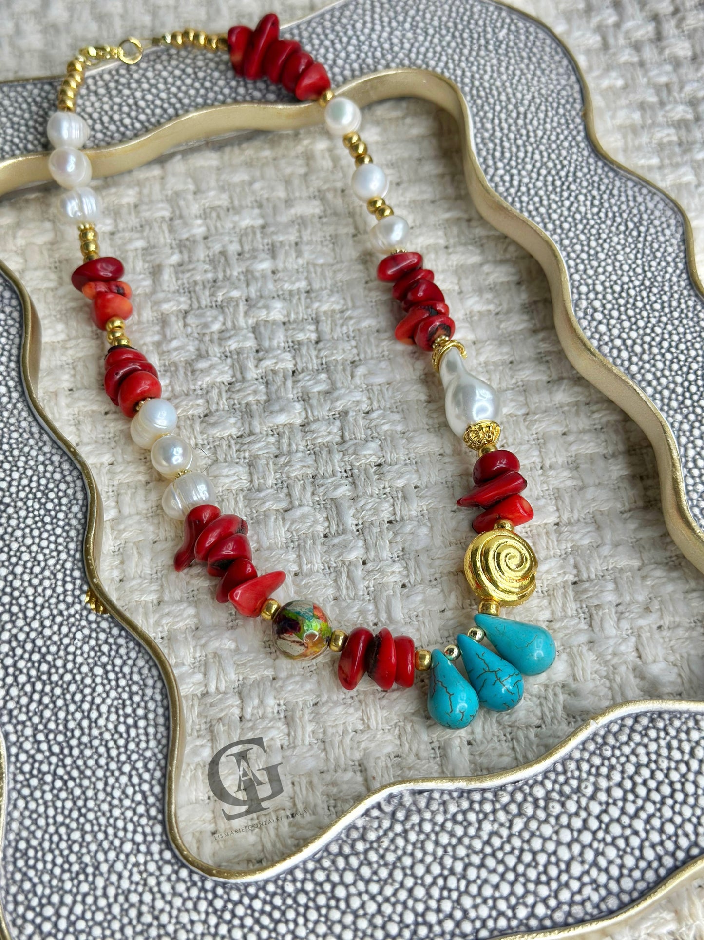 turquoise tears necklace