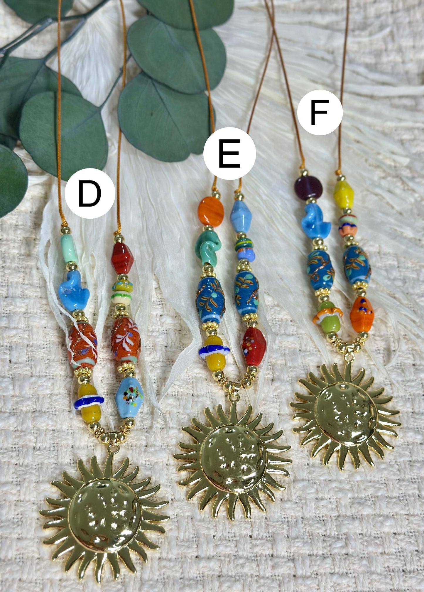 Colorines Sun necklace