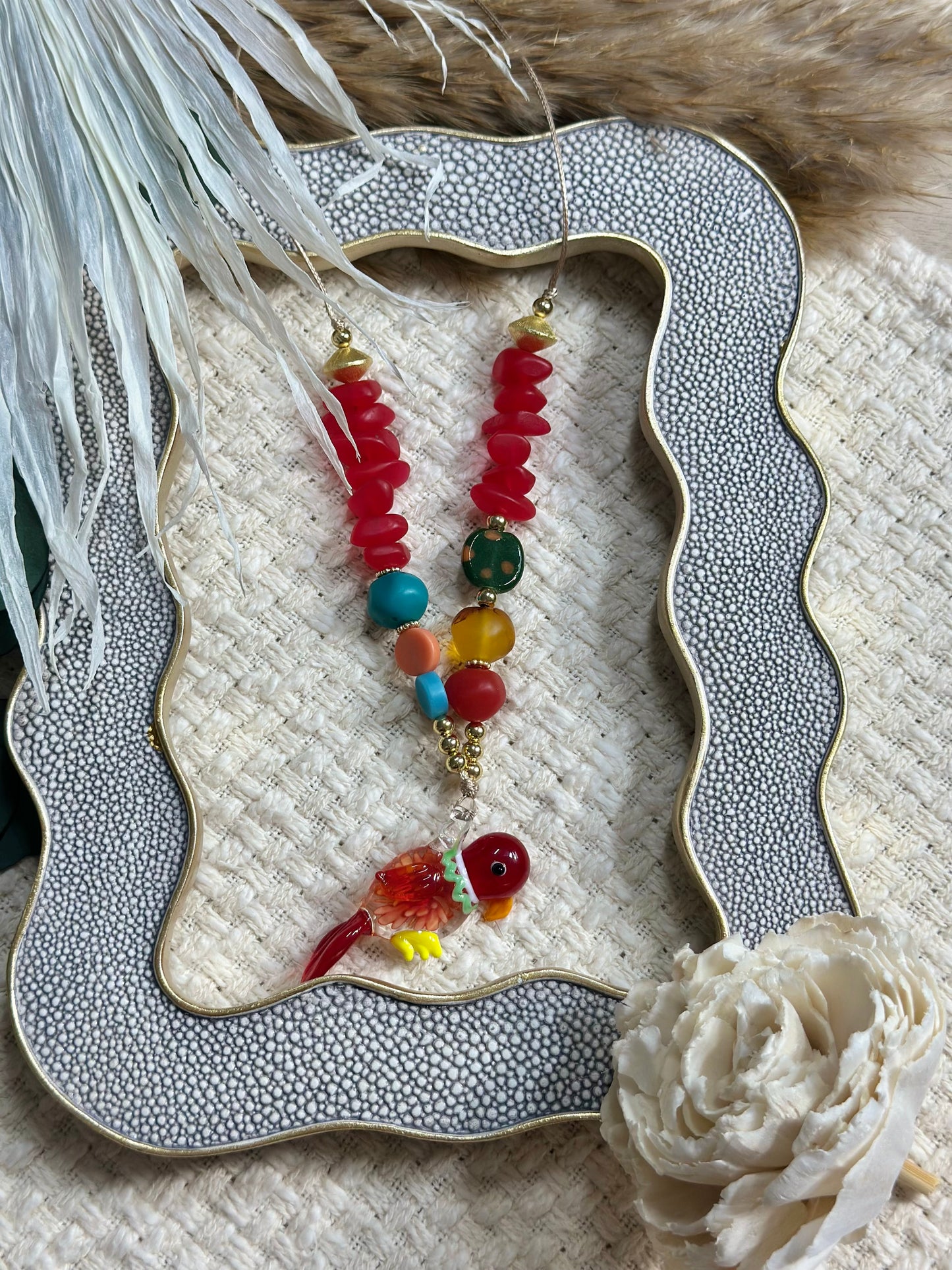 Candy Parrot necklace