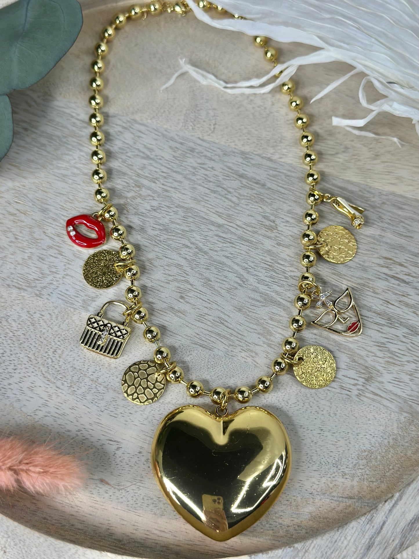 Rain of girly Charms necklace