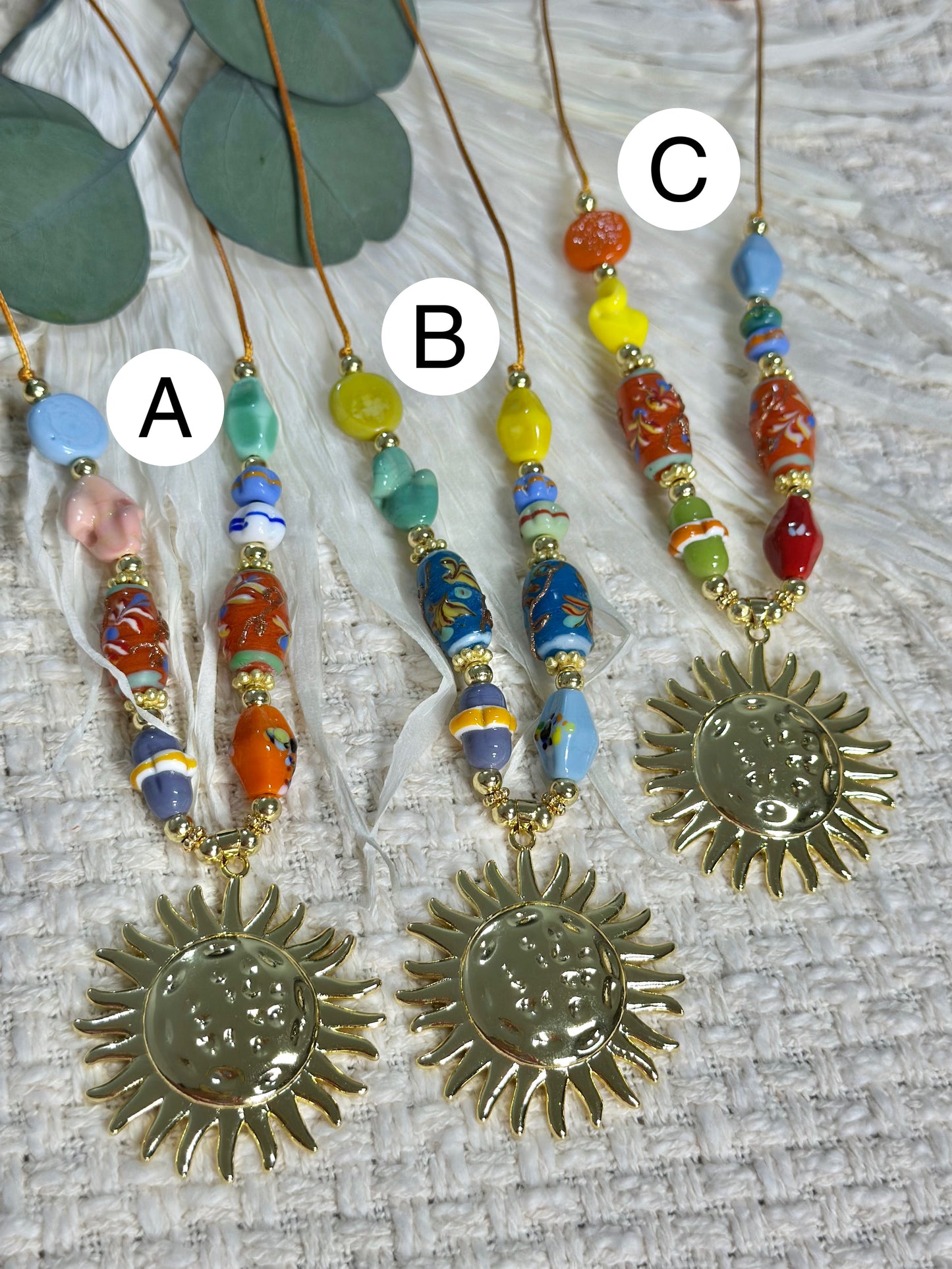 Colorines Sun necklace