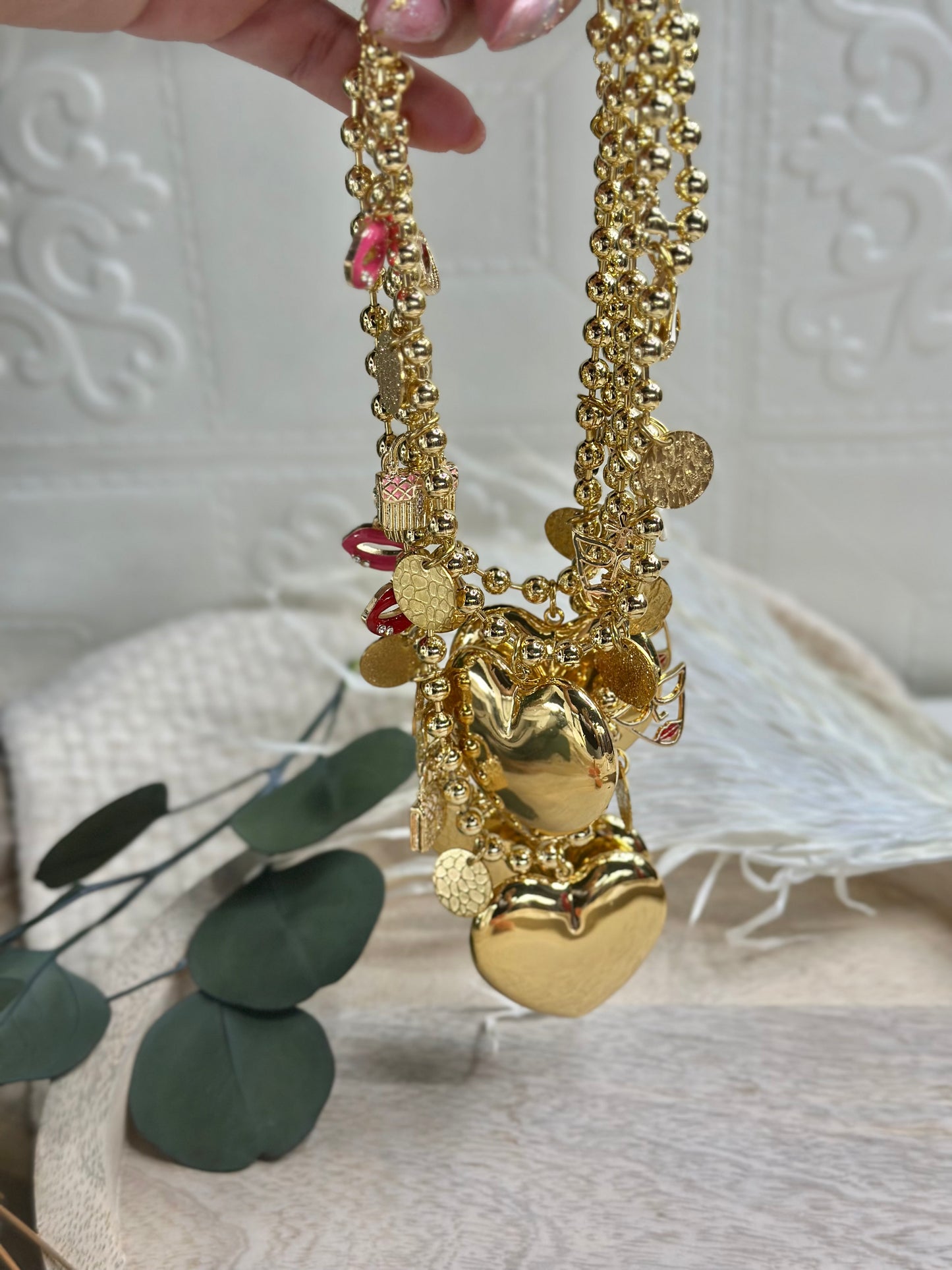 Rain of girly Charms necklace