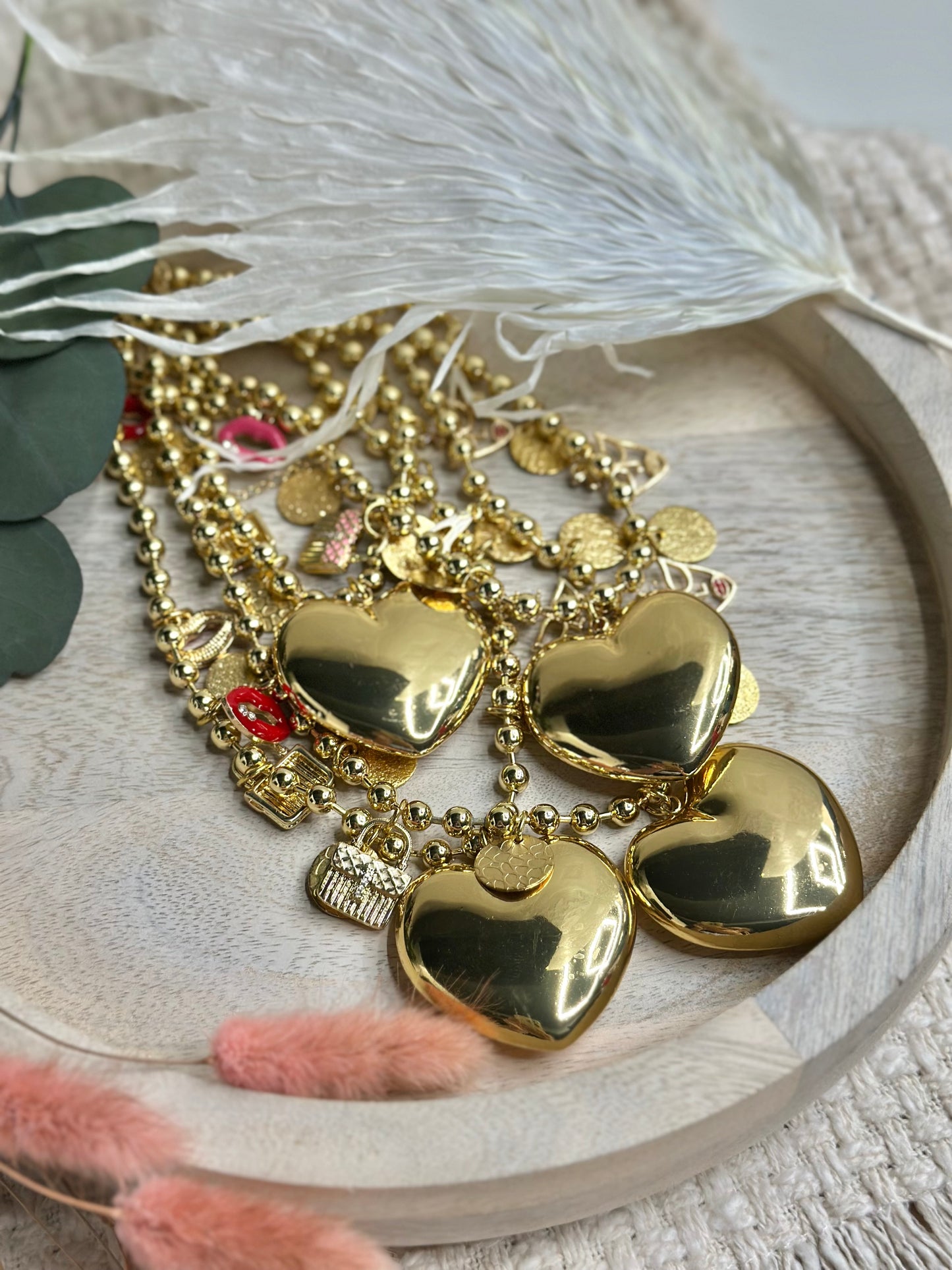 Rain of girly Charms necklace