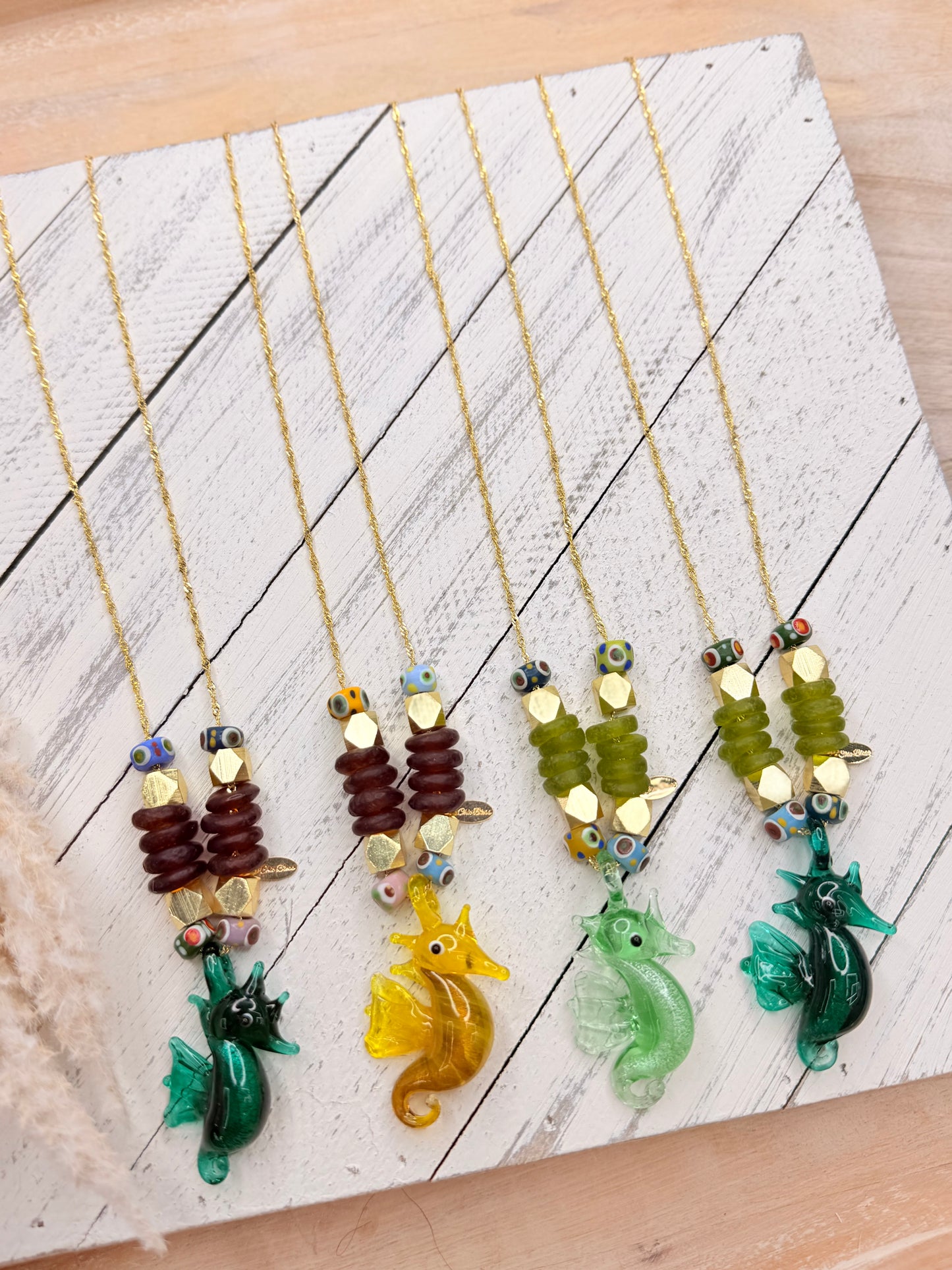 Seahorse Murano necklace