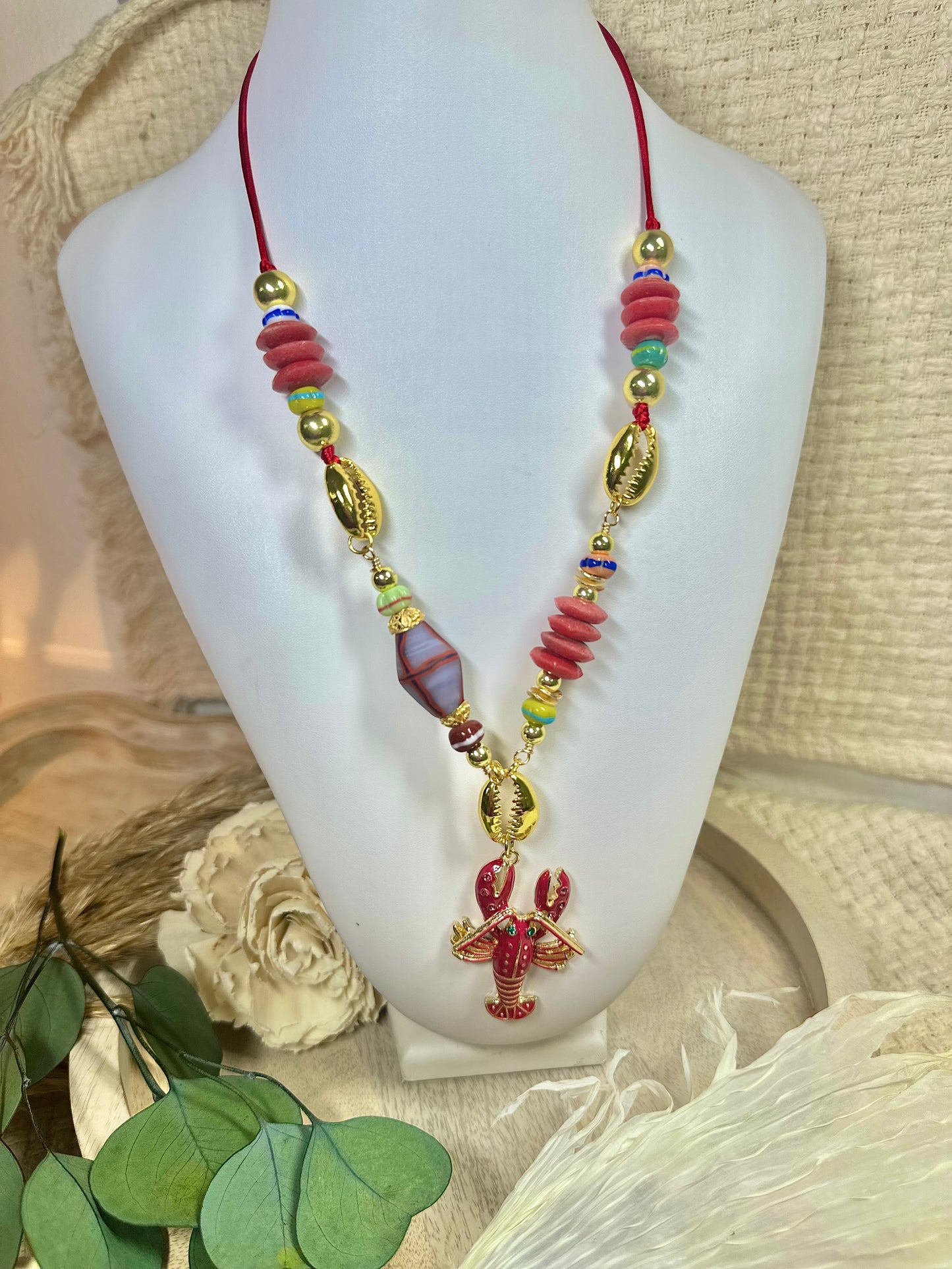 Candy lobster necklace