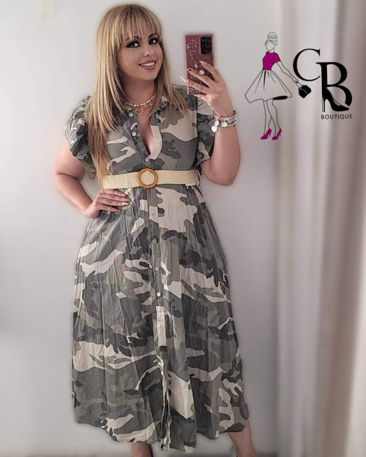 Militar Midi Dress