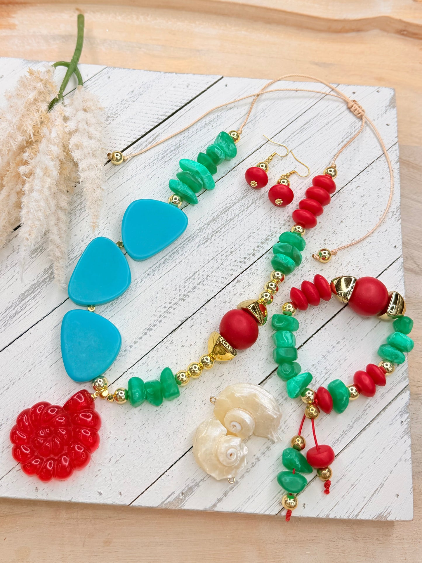Coral del Caribe LGA-Set 3 piezas🐚