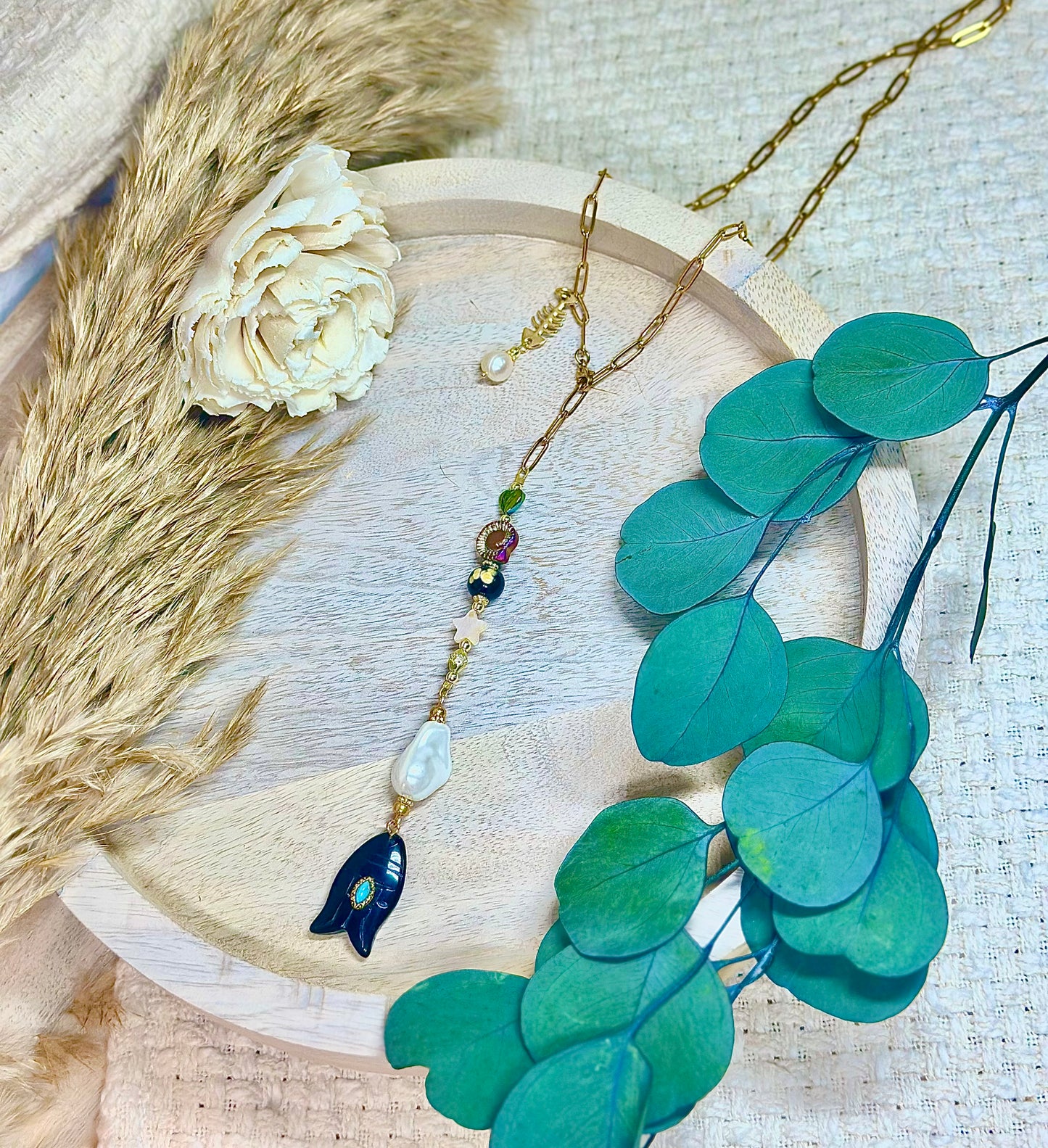 Pesca de semipreciosas necklace