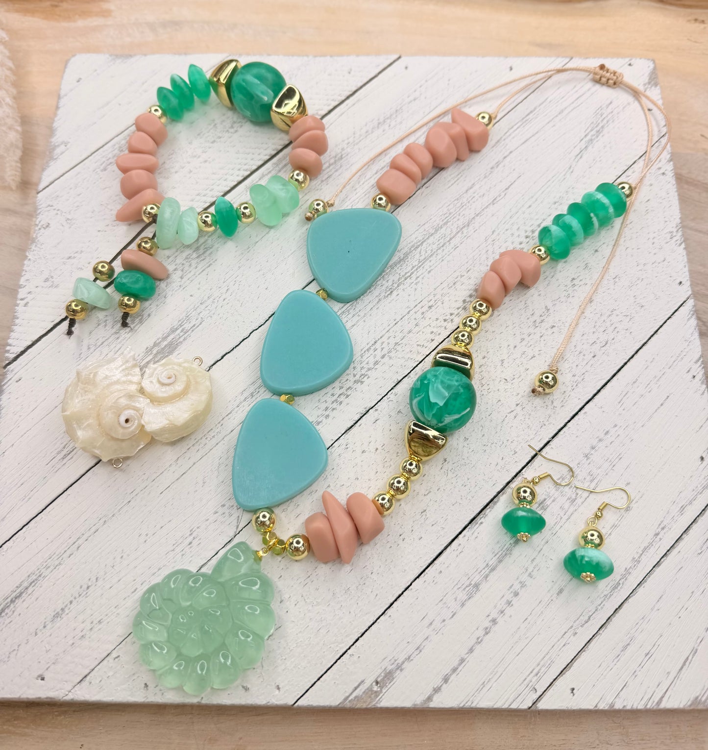 Coral del Caribe LGA-Set 3 piezas🐚