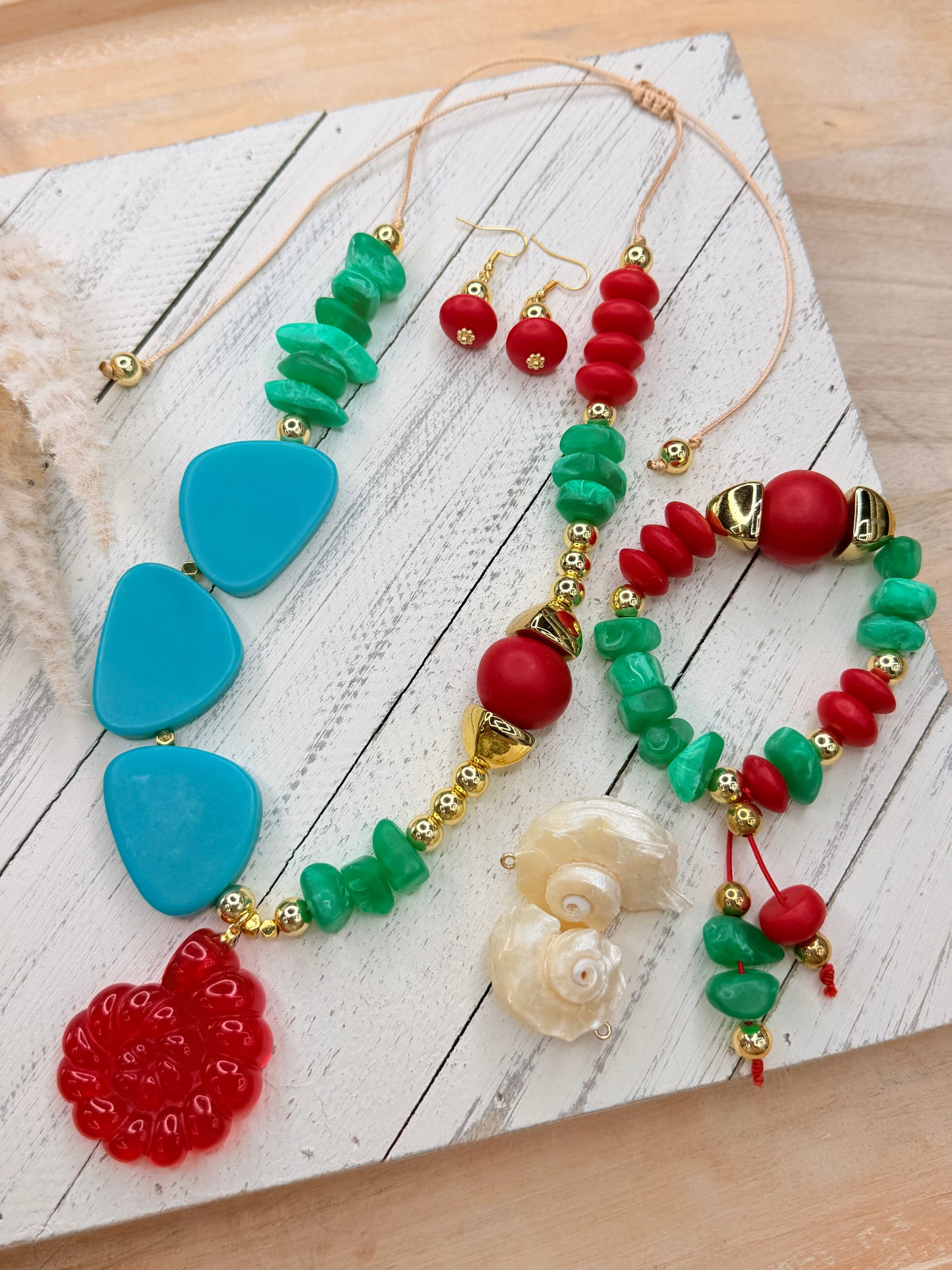 Coral del Caribe LGA-Set 3 piezas🐚
