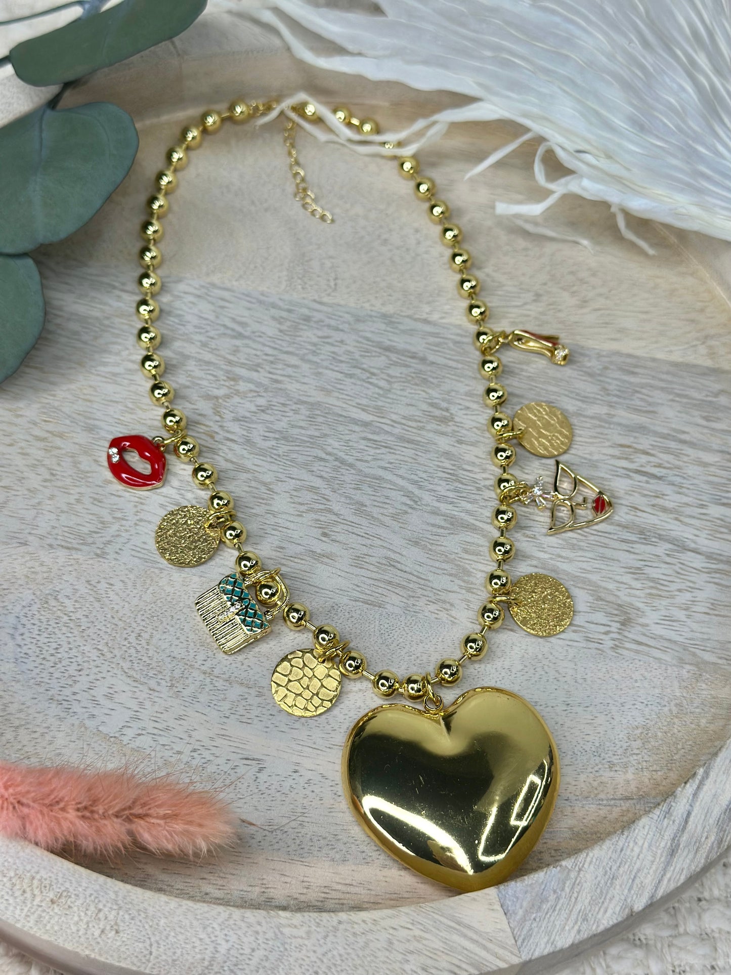 Rain of girly Charms necklace