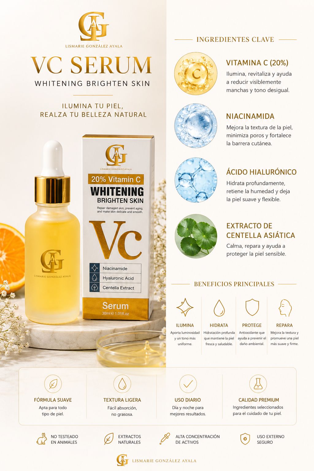 ✨ VC Serum – 20% Vitamin C Brightening Serum