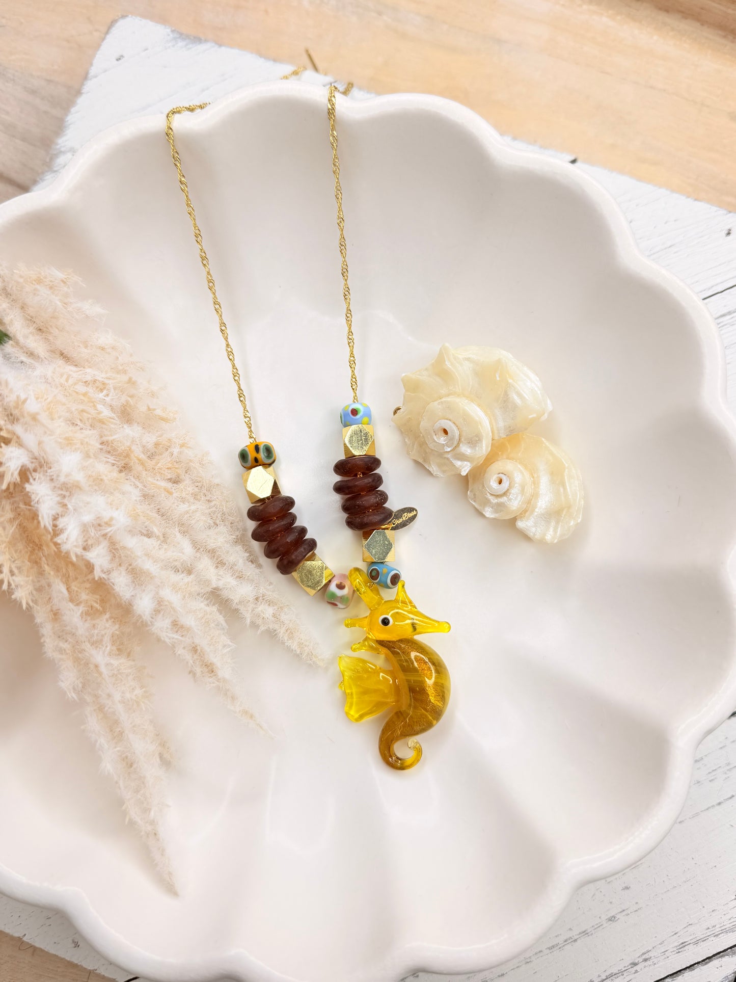 Seahorse Murano necklace