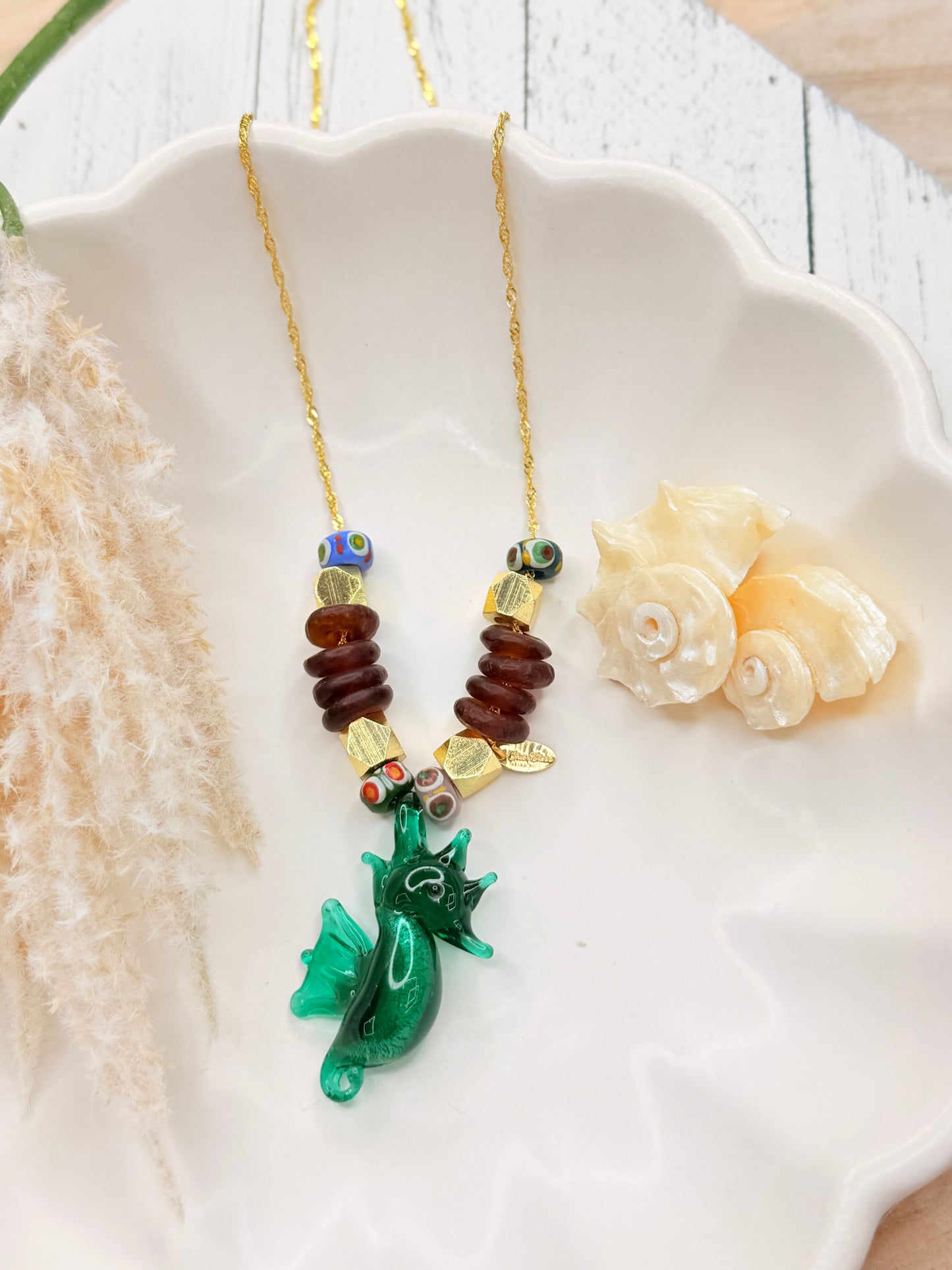 Seahorse Murano necklace