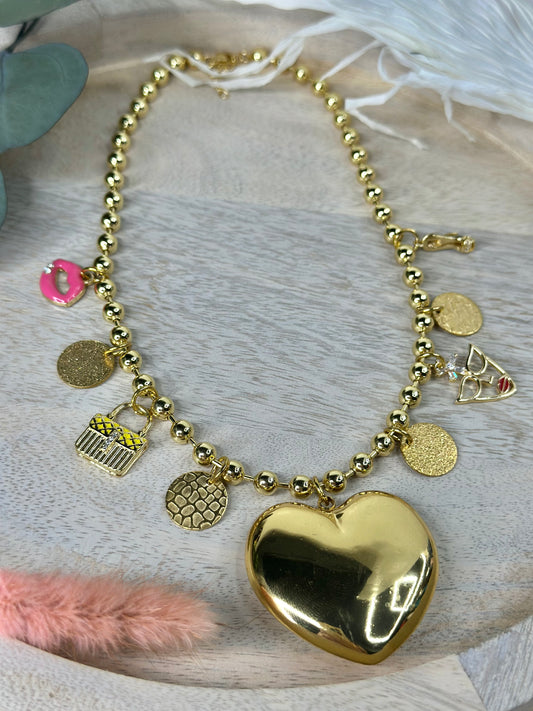 Rain of girly Charms necklace