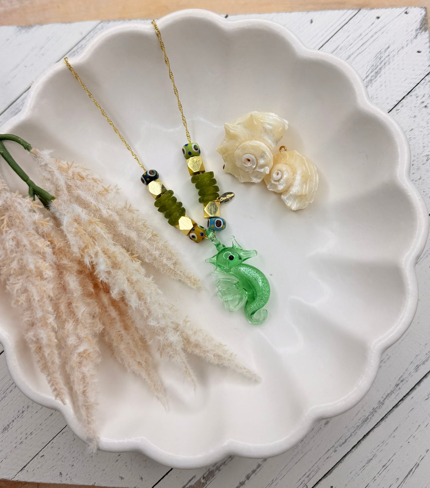 Seahorse Murano necklace