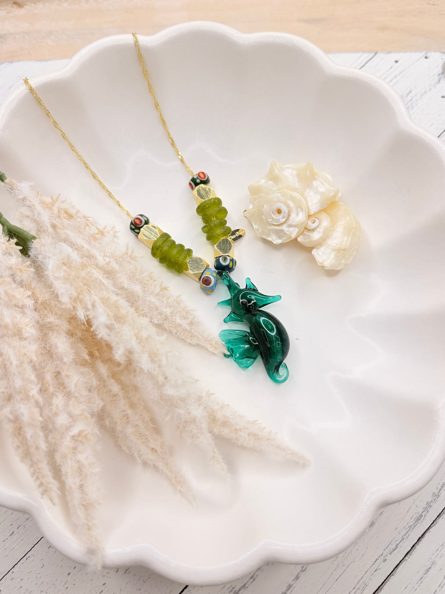 Seahorse Murano necklace
