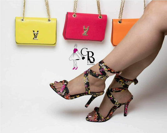 Floral gladiator Vizzano pump