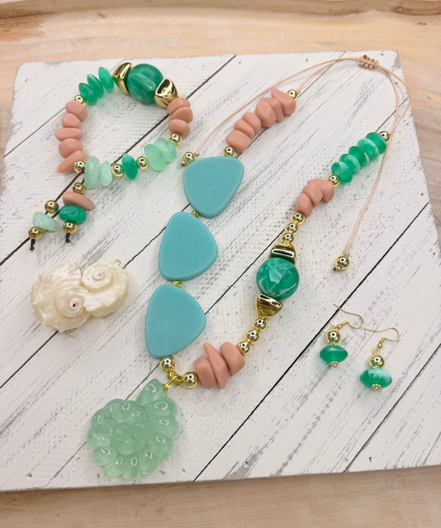 Coral del Caribe LGA-Set 3 piezas🐚