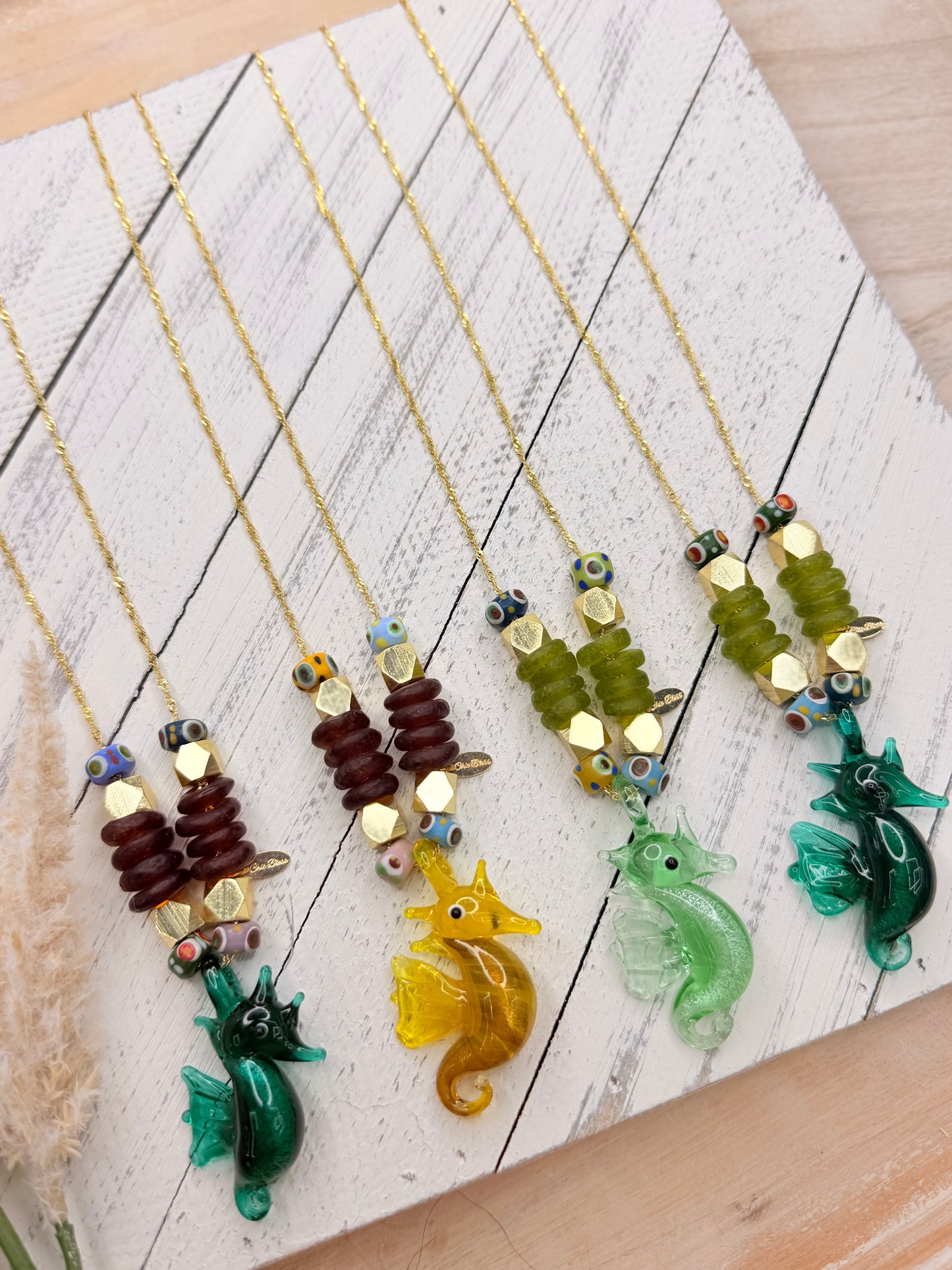 Seahorse Murano necklace