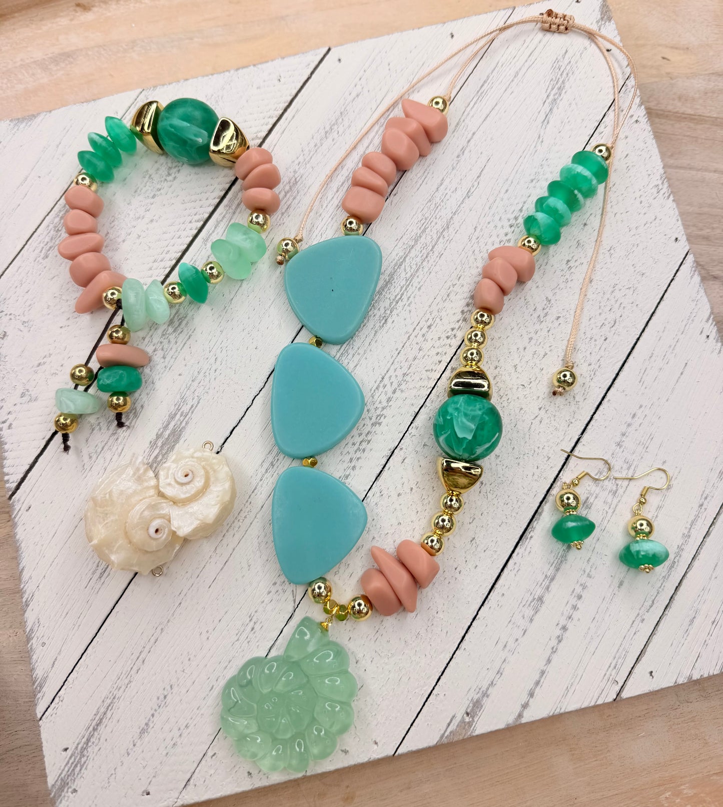 Coral del Caribe LGA-Set 3 piezas🐚